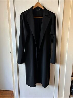 Yeohlee New York Black Duster Coat Long Trench Coat